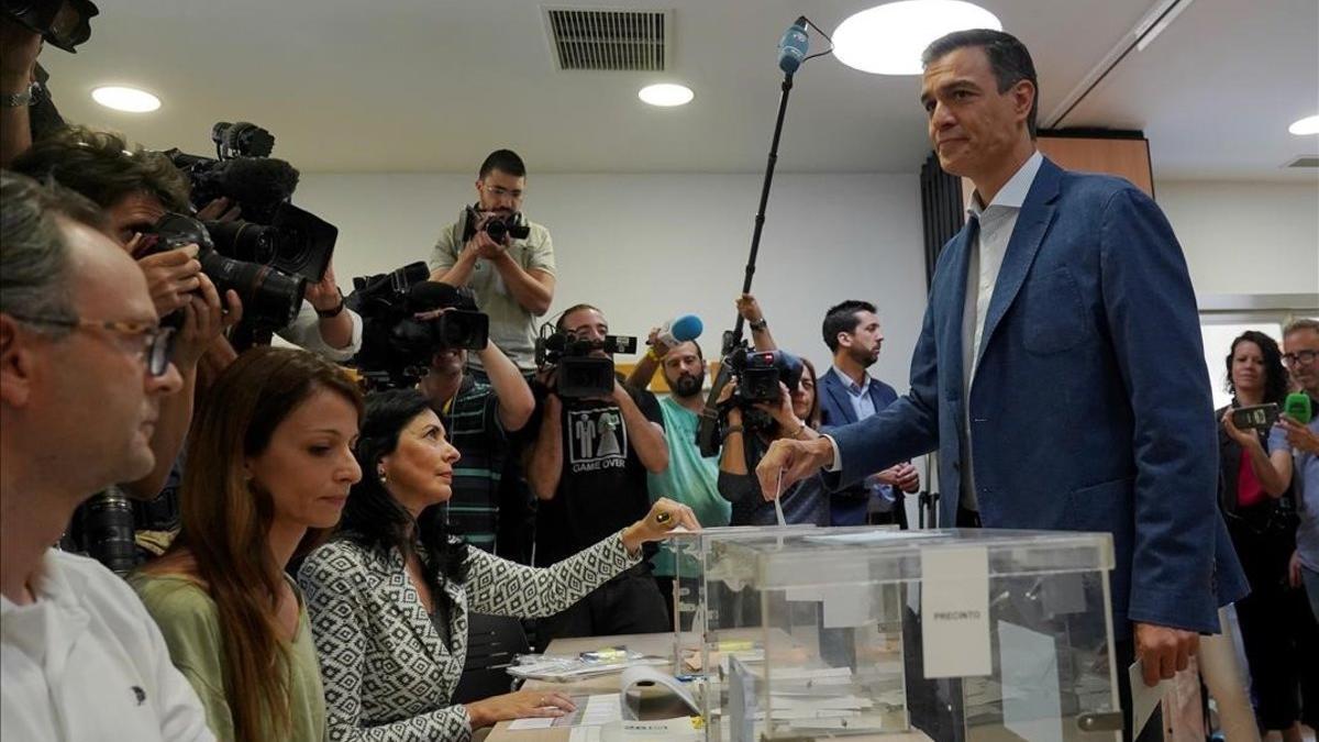 Votación de Pedro Sánchez