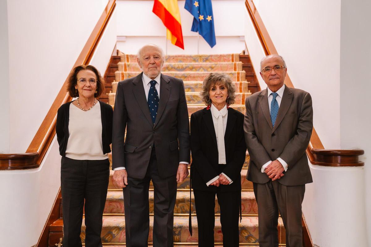 Paz Andrés Sáenz de Santa María, Alberto Aza, María Luisa Carcedo y Benigno Pendás, en el Consejo de Estado