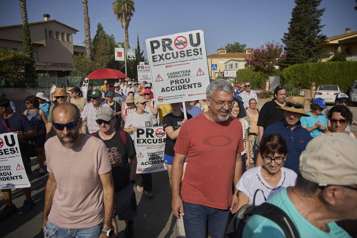 Imatges de la manifestació de Serra de Daró