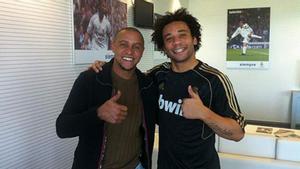 Roberto Carlos y Marcelo, en una imagen de archivo