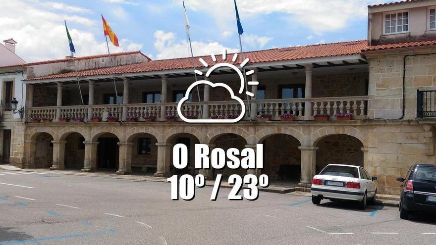 El tiempo en O Rosal: previsión meteorológica para hoy, miércoles 24 de abril