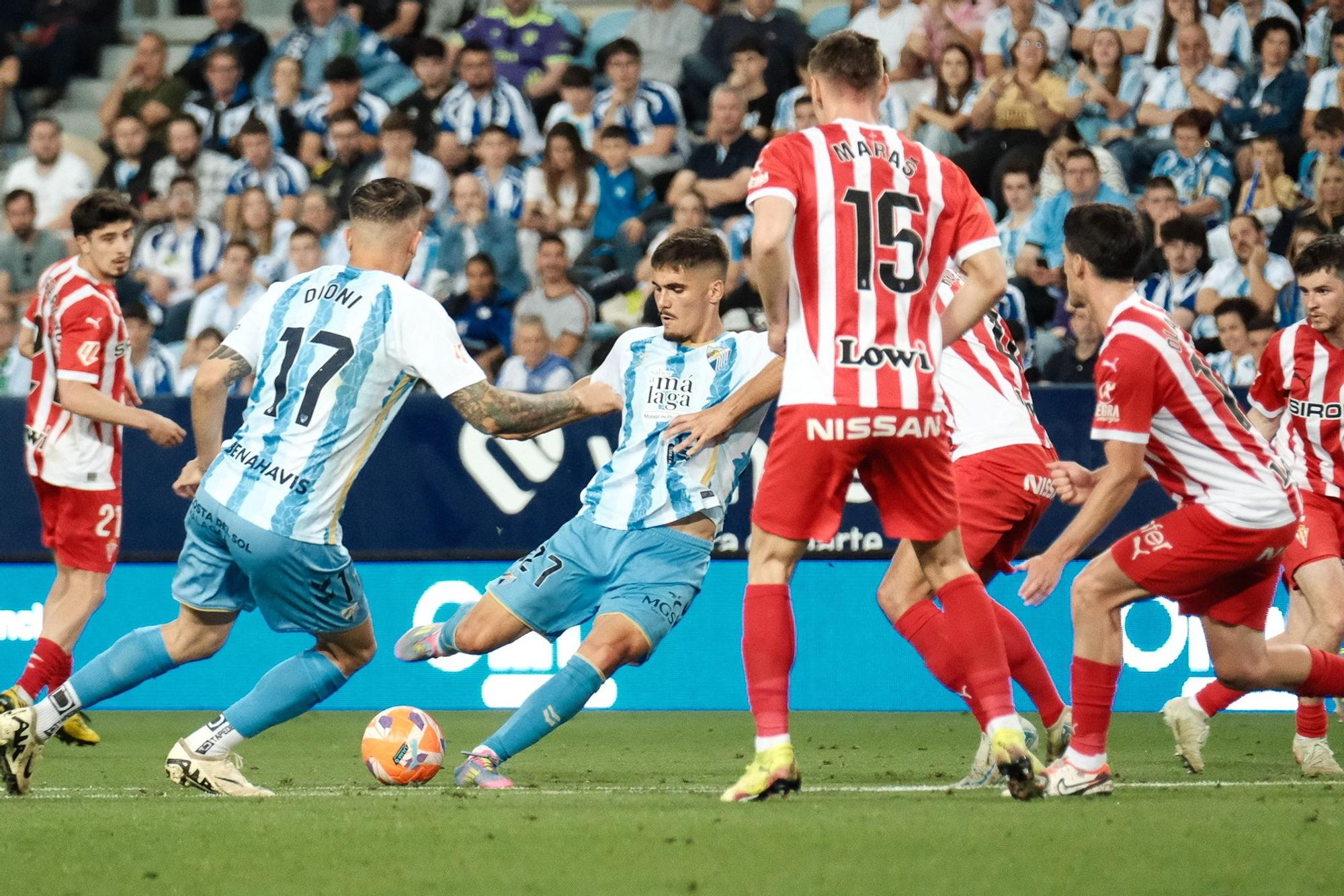 Málaga CF - Sporting. Jornada 40, Liga Hypermotion