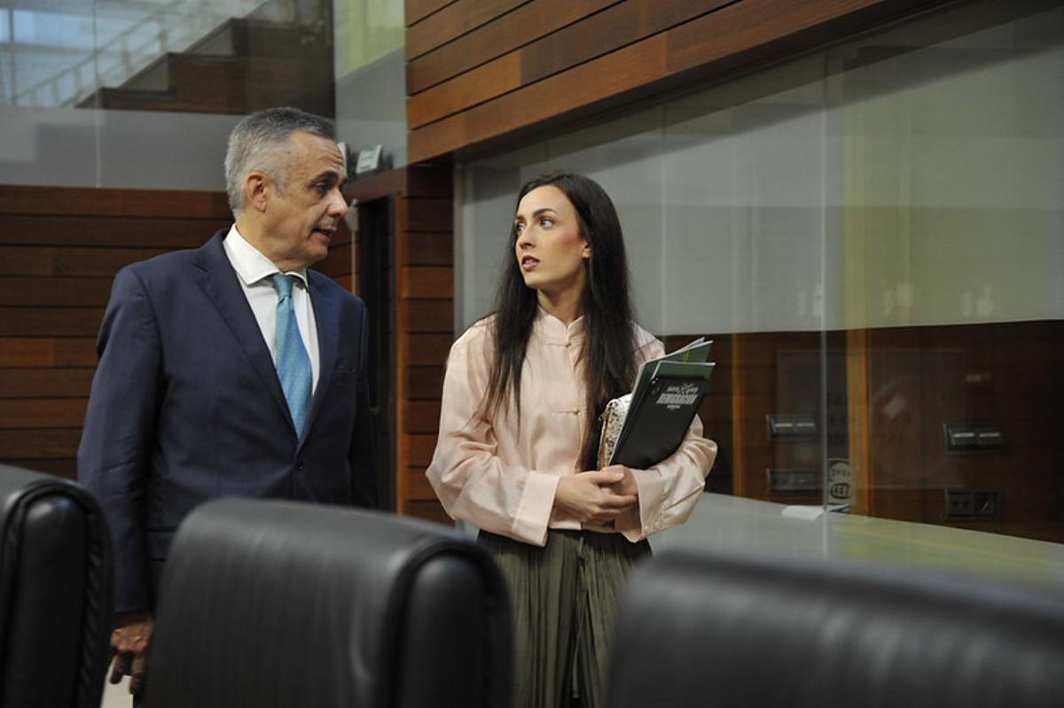 Los diputados Ángel Pelayo Gordillo e Inés Checa, de Vox.