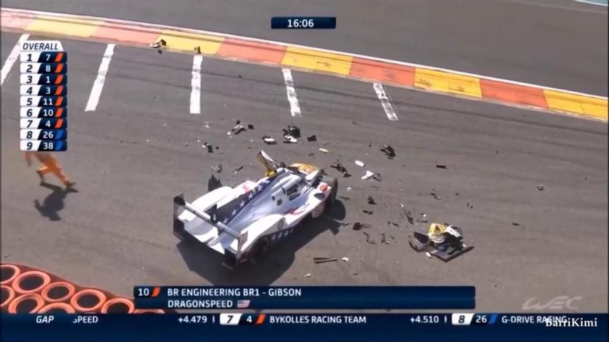 Accidente Fittipaldi WEC Spa