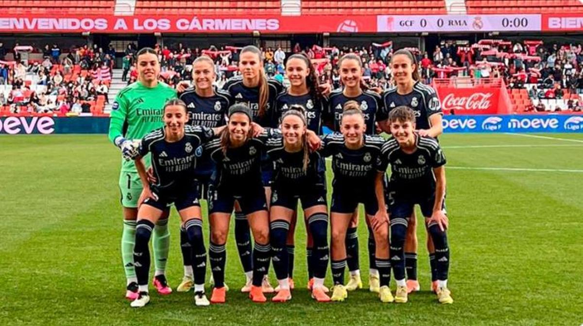 El Real Madrid femenino en un partido de Liga