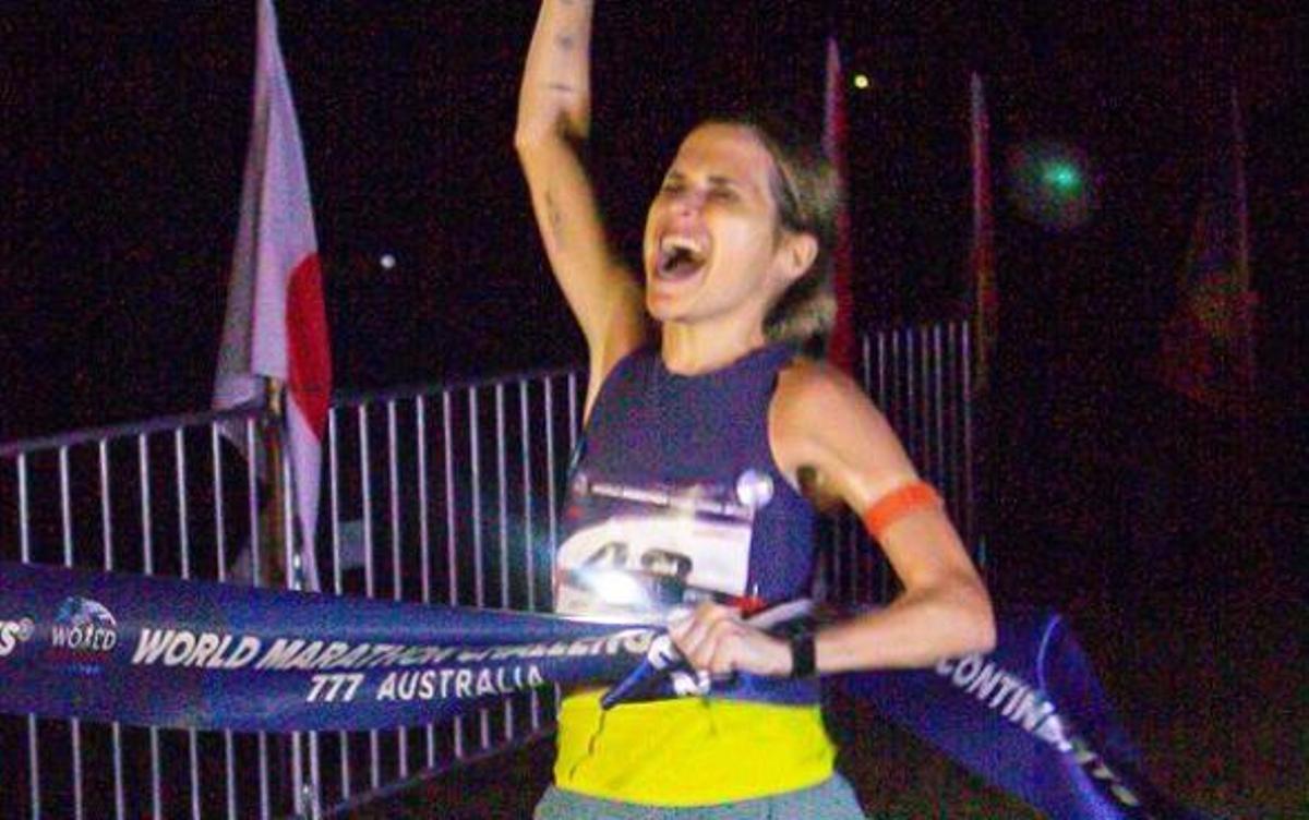 Verdeliss, en una maratón.