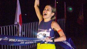 Verdeliss, en una maratón.