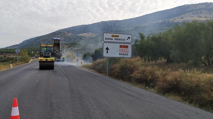 La Junta invierte más de 58.000 euros en la carretera A-318 en Doña Mencía