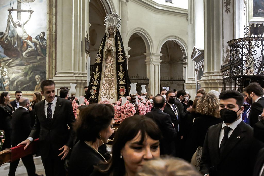 Semana Santa de Lorca 2022: Virgen de la Soledad del Paso Negro, iglesia y procesión