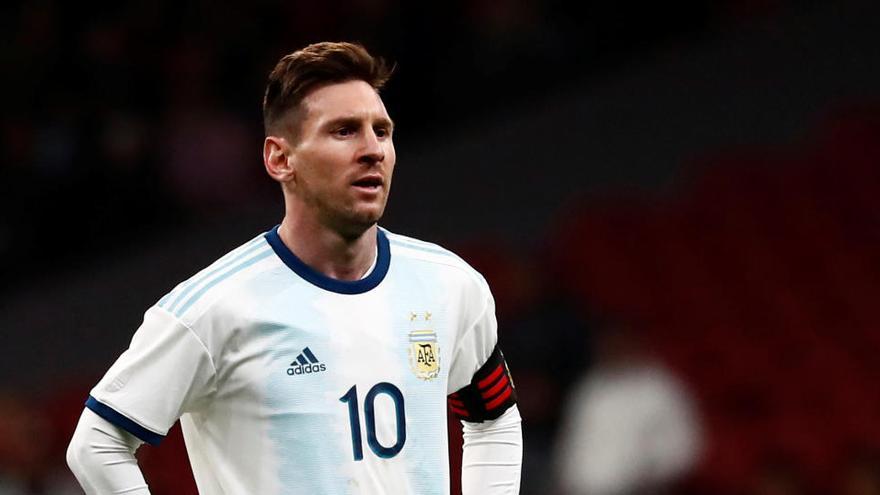 Messi, con la selección argentina.