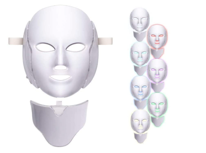 Máscara de luz LED