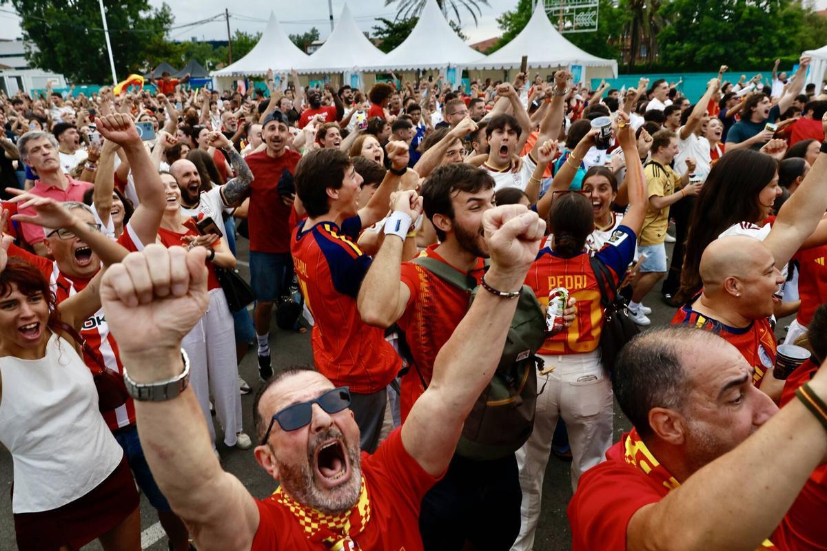 Así se vivió el partido de España contra Francia en Gijón Así se vivió el partido de España contra Francia en Gijón
