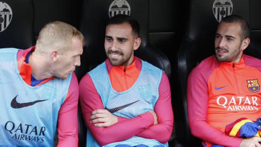 Paco Alcácer no jugó ni un minuto en Mestalla.