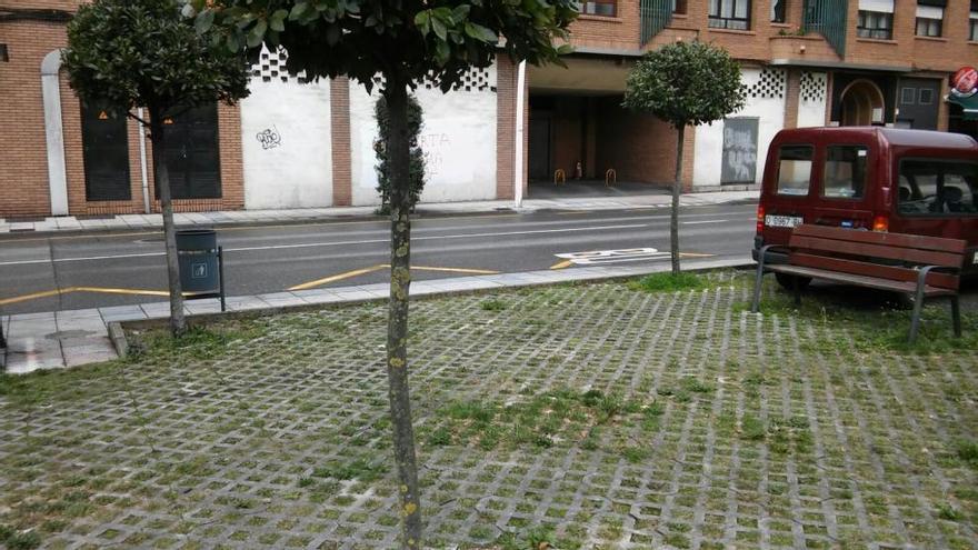 La zona en la que fue atendido el hombre apuñalado.