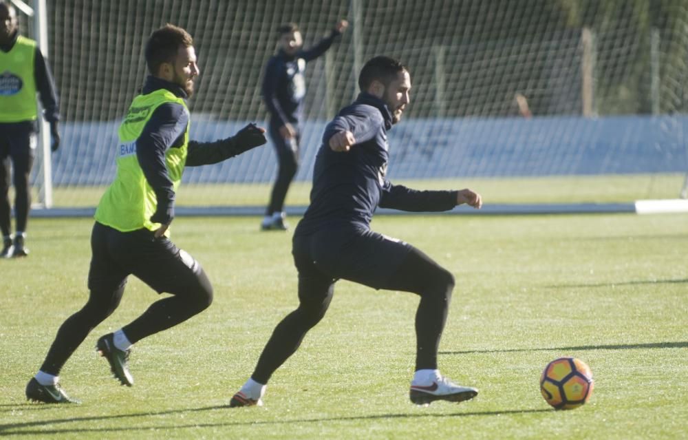 Última sesión antes del duelo ante Osasuna