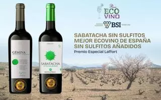 Sabatacha, de Bodegas BSI, mejor vino ecológico sin sulfitos añadidos de España