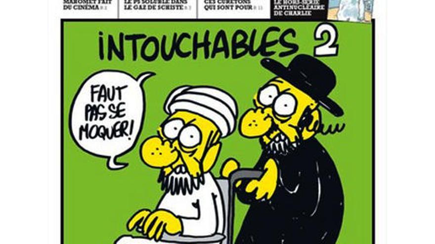 Caricatura de Mahoma en el semanario Charlie Hebdo.