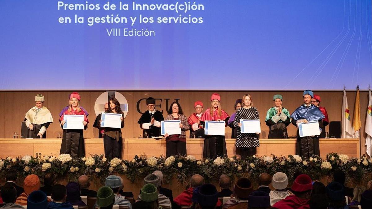 El talento del CEU de Elche, reconocido en Valencia en el acto académico de San Pablo