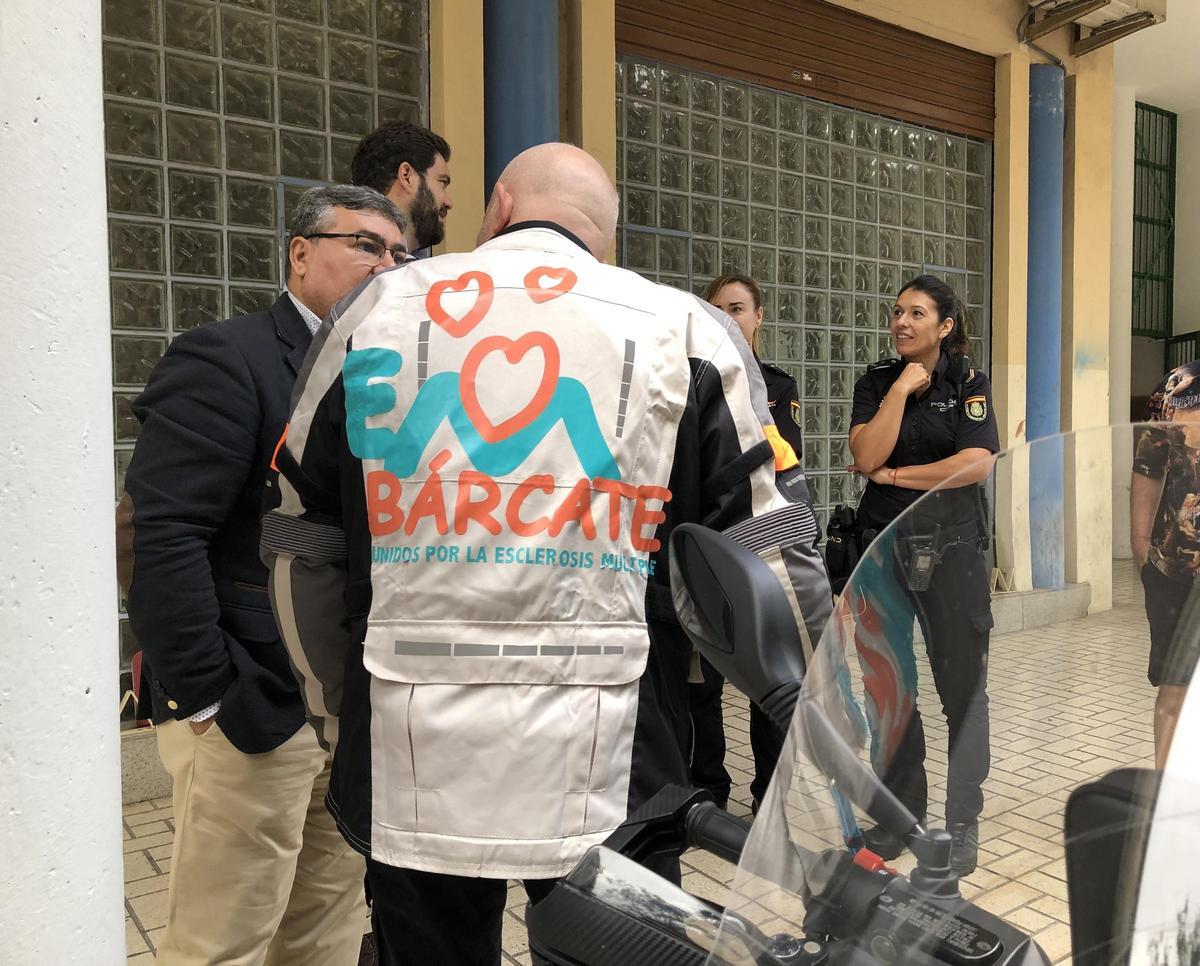 Prudencio Macías en su parada en Málaga