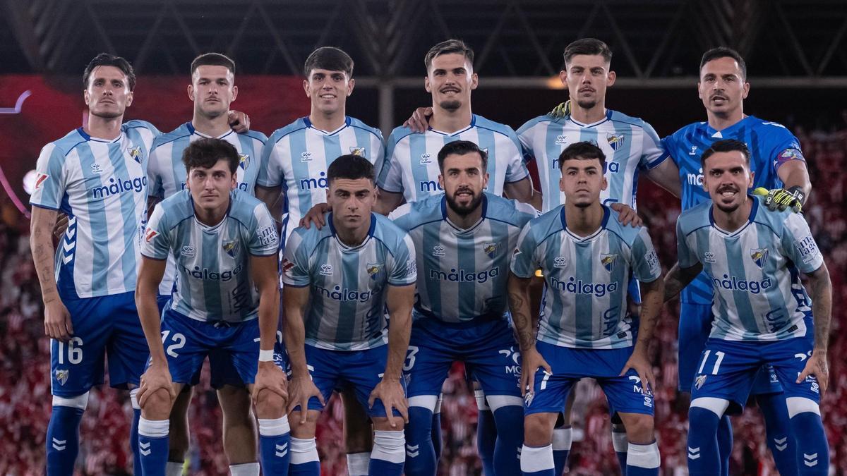 Este fue el once que presentó el Málaga CF en el UD Almería Stadium.