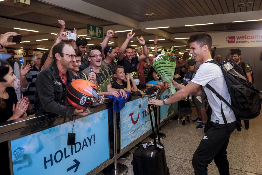 El campeón Joan Mir regresa a casa