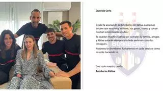 Los bomberos de Xàtiva se unen a la ola de solidaridad para apoyar a Carla Maronda