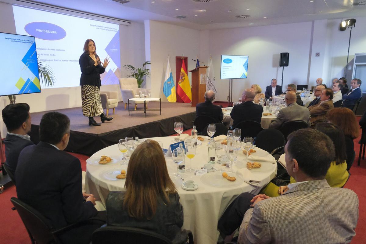 Foro Prensa Ibérica con Beatriz Calzada, presidenta de la Autoridad Portuaria de Las Palmas