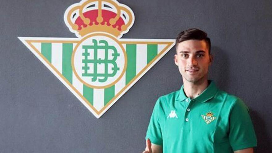 David Carmona, jugador cordobés del Betis Deportivo.