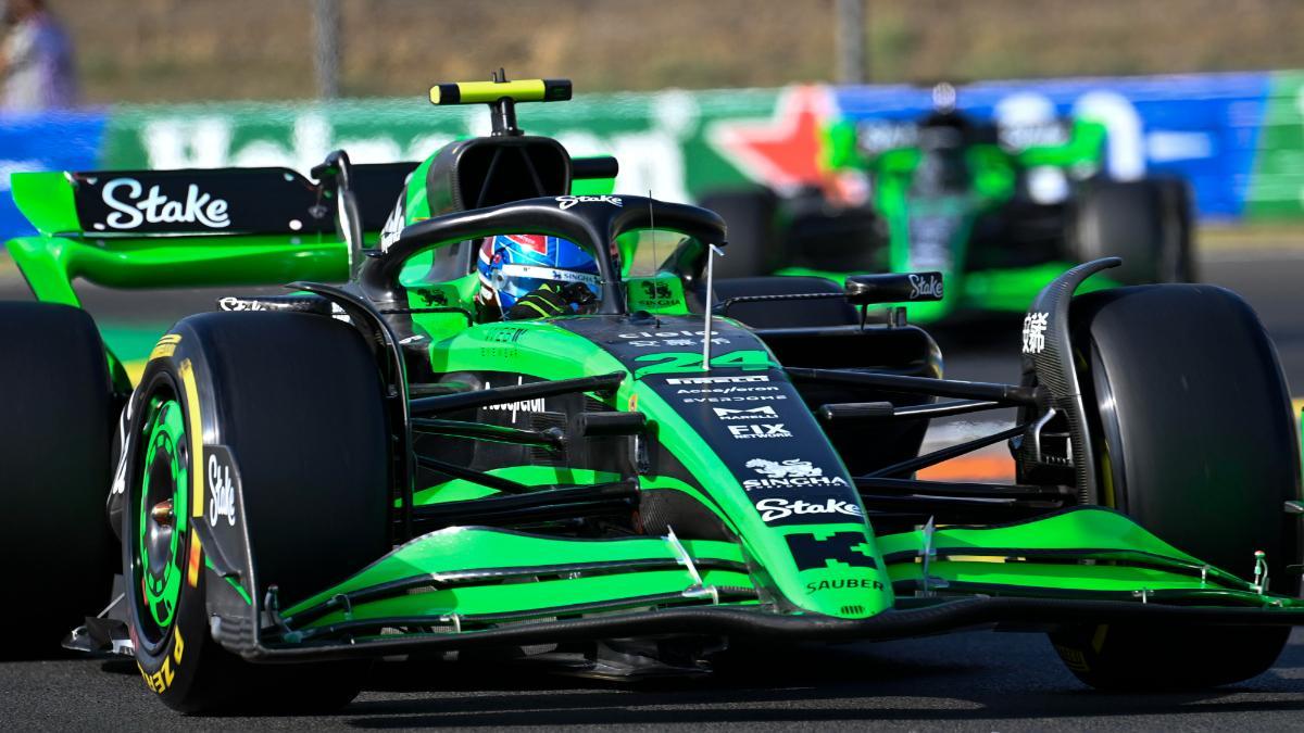 Guanyu Zhou, piloto de Sauber, en el Gran Premio de Hungría de Fórmula 1