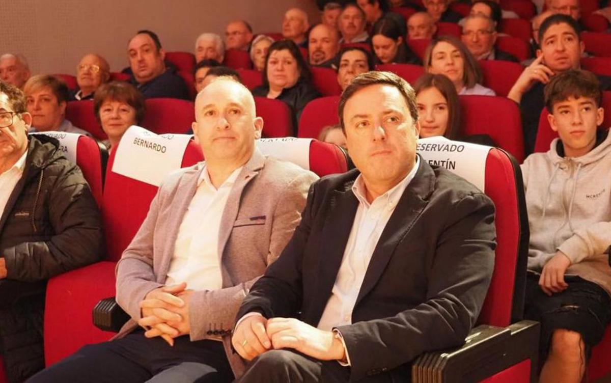 Ángel Leis y Formoso, en el acto de ayer en Negreira
