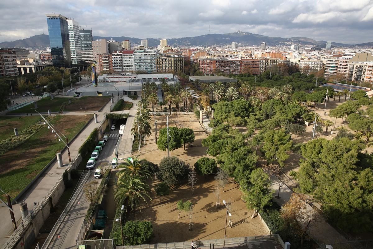 Territori redueix un 40% l’impacte de les obres al parc de Joan Miró