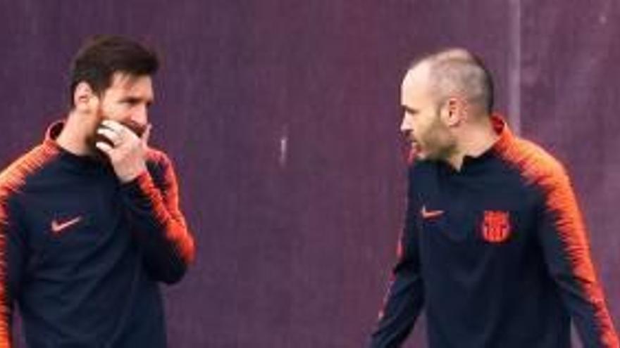 Leo Messi i Andrés Iniesta jugaran avui el seu darrer clàssic junts