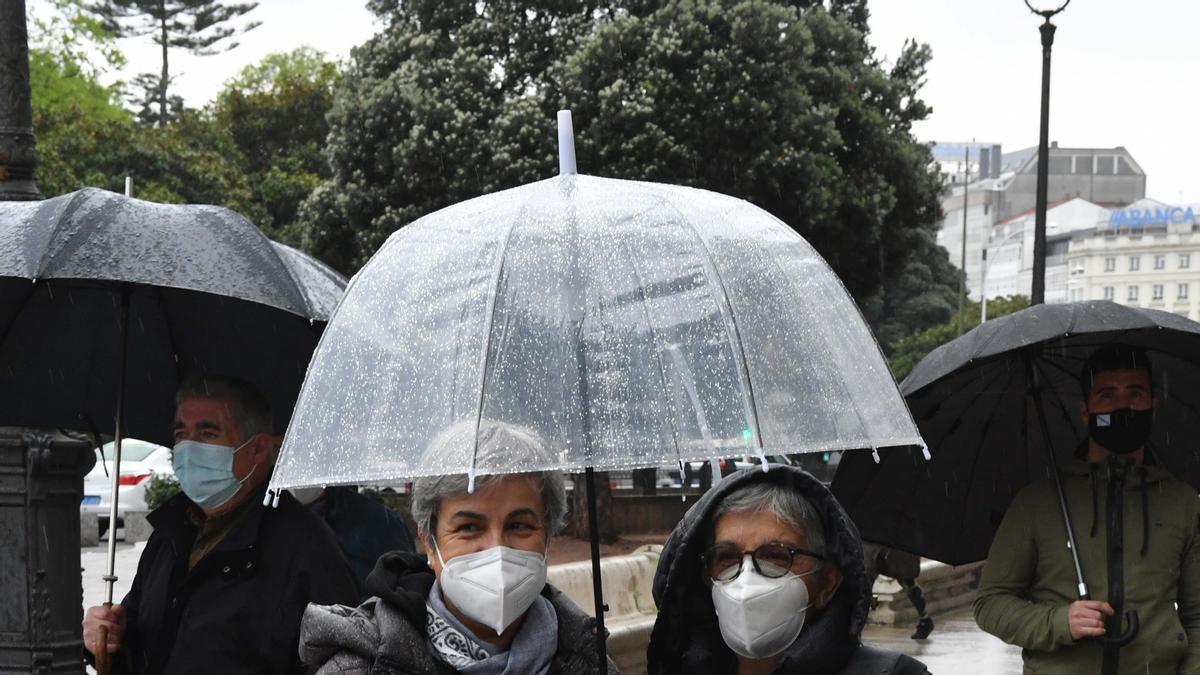 Concentración de SOS Sanidade Pública en el Obelisco