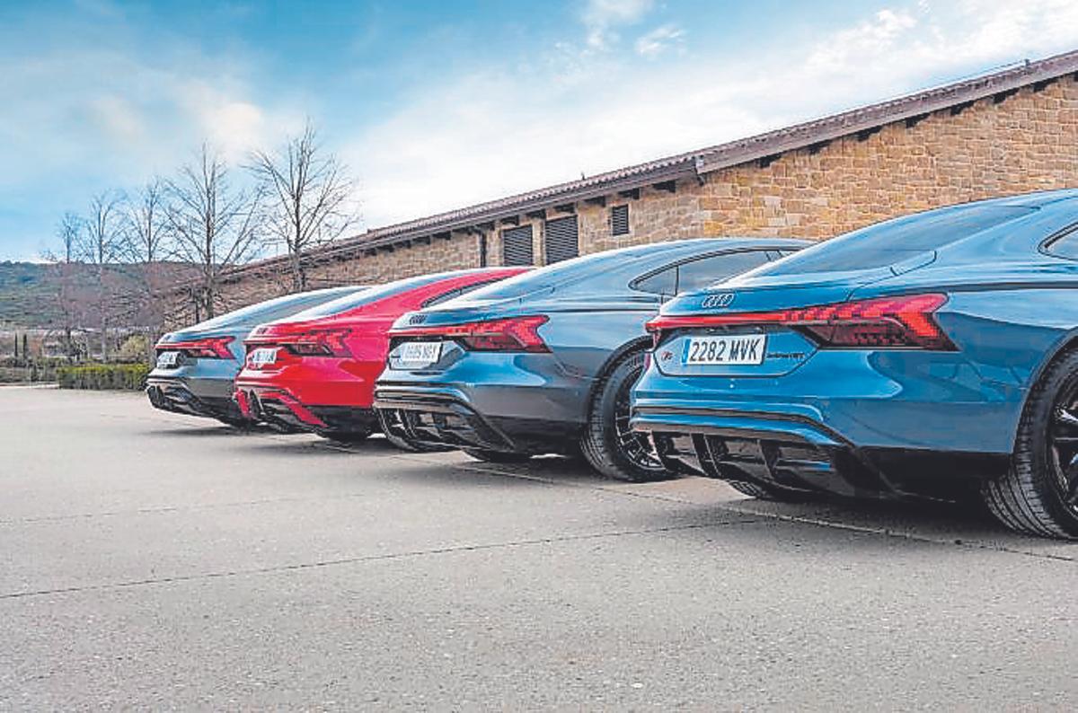 Los nuevos audis vistos desde atrás