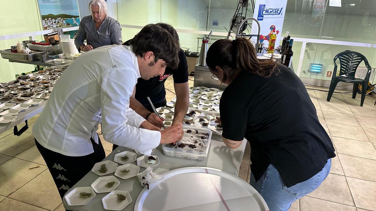 La preparación de los platos.