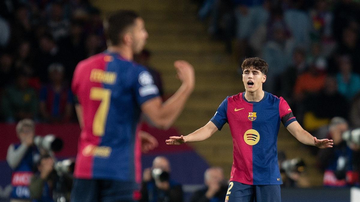 Ferran Torres y Pau Cubarsí piden calma tras el 0-1 del Inter al Barça en Montjuïc.