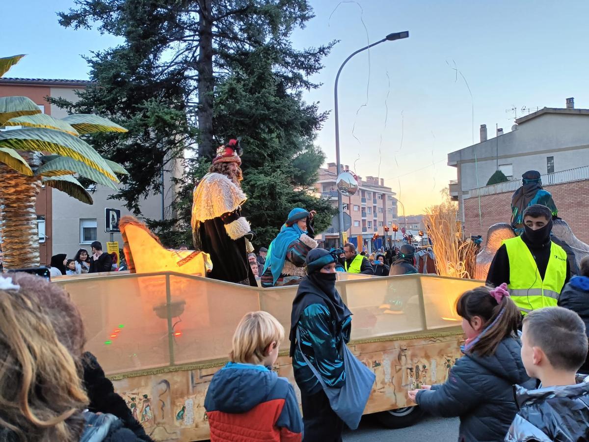 La cavalcada pels carrers de Berga