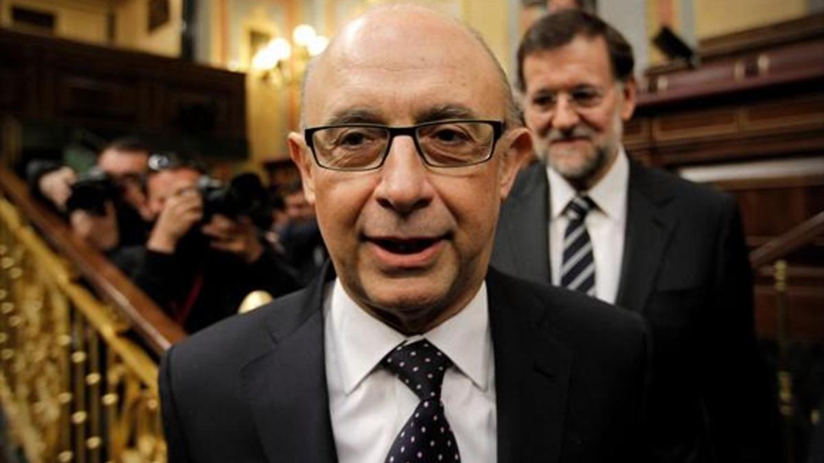 PRESUPUESTOS Montoro en el Congreso, el pasado mes de abril.