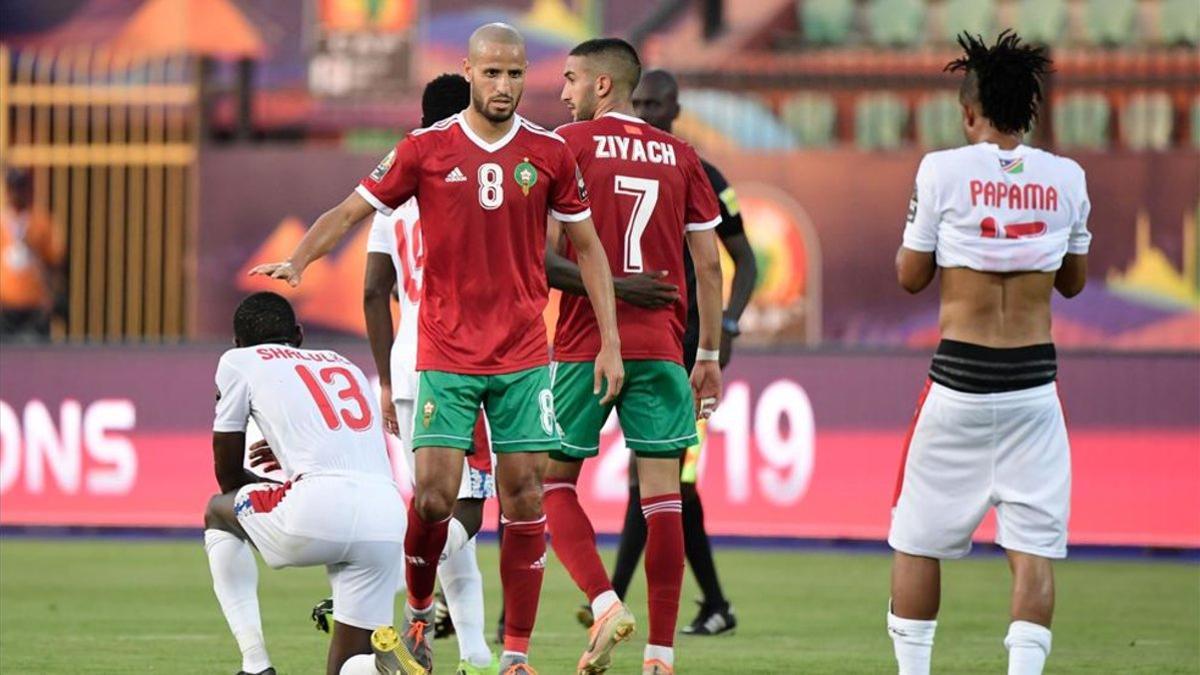 Marruecos derrotó a Namibia por 1-0 en su debut en la Copa de África