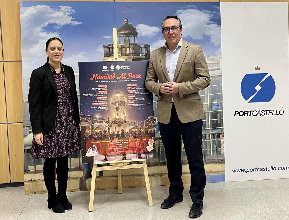 Giner e Ibáñez en la presentación de la programación en el Grau.