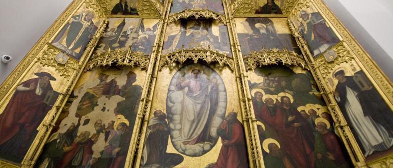 Imagen de archivo del Retablo de la Transfiguración, actualmente en proceso de restauración. | PERALES IBORRA