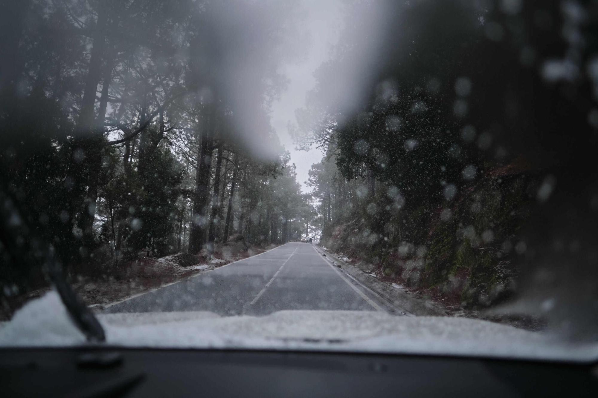 La nieve que dejó 'Filomena' en el Teide