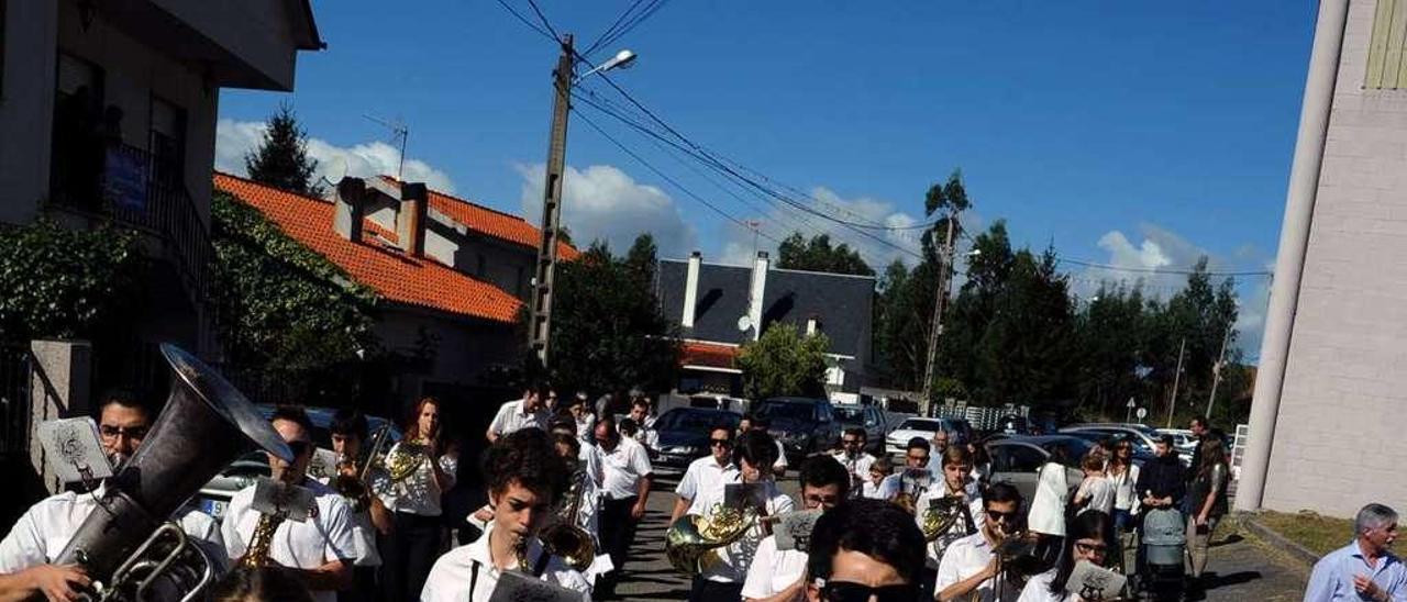 Una actuación de la actual Banda de Música de Vilagarcía. // Iñaki Abella