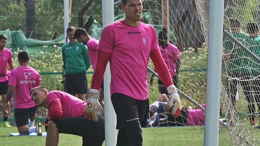 Becerra, en un entrenament amb el Còrdova l’any passat