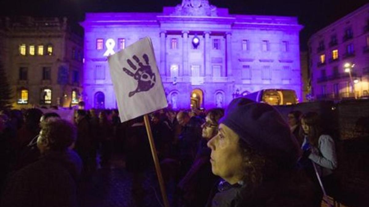 Manifestación contra la violencia machista, el 25 de noviembre pasado en Barcelona.