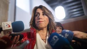 La secretaria general del PSOE-Andalucía Susana Diaz, este martes.