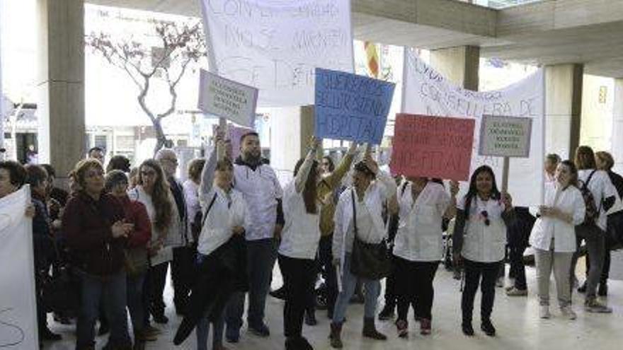 Imagen de una manifestación de los trabajadores de Cas Serres.