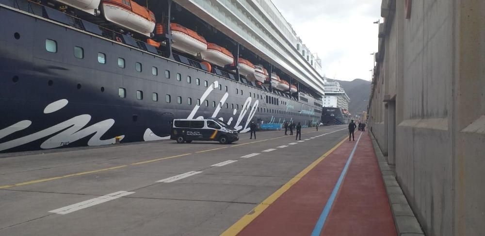 Desembarco de pasajeros de un crucero