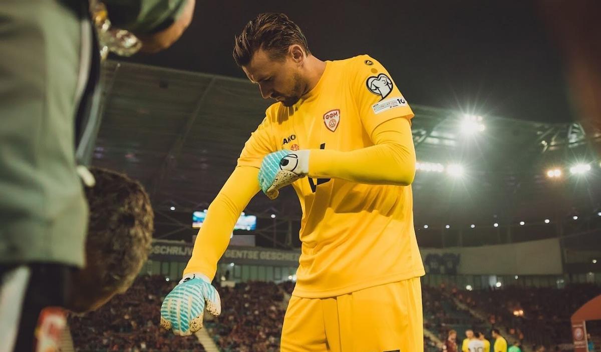 Stole Dimitrievski con su selección