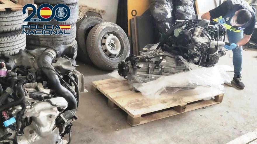 Cae una organización criminal de venta internacional de piezas de coches robados en Castellón y Valencia